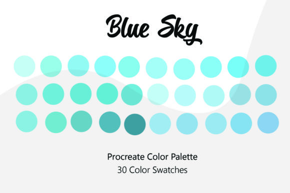 Download Blue Sky Procreate Color Palette - Sky procreate Collection