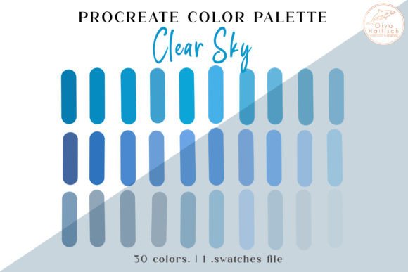 Download Blue Sky Procreate Color Palette - Sky procreate Collection